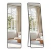 Songmics Veidrodis 150x40 cm juodos spalvos