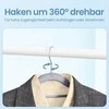 SONGMICS plastikiniai drabužių pakabai, 50 vnt. rinkinys, pakabai