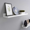 Songmics Plaukiojančios lentynos 60x10x5 cm baltos MDF