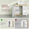 Songmics Praustuvas 70x30x63,8 cm, smėlio spalvos MDF