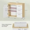 Songmics Praustuvas 70x30x63,8 cm, smėlio spalvos MDF