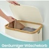 SONGMICS skalbinių krepšys, skalbinių surinkėjas su dangčiu, 90 l