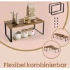 Songmics Gewürzregal, 2er Set Küchenregal, Küchenaufbewahrung