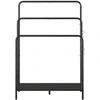 Songmics Rankšluosčių laikiklis 70x30x100 cm Juodas metalas