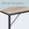 Songmics Rašomasis stalas VASAGLE 100x50x75 cm greige-juodas
