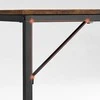 Songmics Rašomasis stalas 120x60x75 cm Rudas ir Juodas plienas