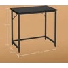 Songmics Kompiuterio stalas industrinio dizaino juodas 50x80x76 cm