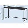 Songmics Rašomasis stalas 60x140x76 cm juodas