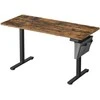 Songmics Reguliuojamo aukščio elektrinis stalas 60 x 140 x (72-120) cm