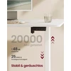 Songmics Reguliuojamo aukščio elektrinis rašomasis stalas 180 x 80 cm debesų spalvos