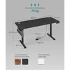 Songmics Reguliuojamo aukščio elektrinis stalas 60 x 160 x (72-120) cm