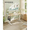 Songmics Reguliuojamo aukščio stalas 140x60x 72-120cm