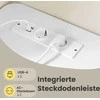 Songmics Kampinis rašomasis stalas su elektrine aukščio reguliavimo funkcija ir įkrovimo stotele