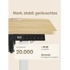Songmics Elektrinis aukščio reguliuojamas stalas 70 x 160 x (72-120) cm