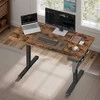 Songmics Elektrinis aukščio reguliuojamas rašomasis stalas 60 x 120 x (72-120) cm