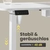 Songmics Kampinis rašomasis stalas su elektrine aukščio reguliavimo funkcija ir įkrovimo stotele