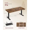 Songmics Reguliuojamo aukščio stalas 180 × 80 × 72–120 cm