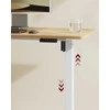 Songmics Reguliuojamo aukščio stalo rėmas 90-140x59,6x71-119 cm baltas plienas