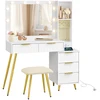 Songmics Kosmetinis staliukas 40 x 110 x 135 cm