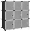 Songmics Sandėliavimo organizatorius, 93x31x93 cm, juodas