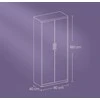 Songmics Sandėliavimo spinta plieninė 40x80x180 cm