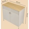 Songmics Spintelė 40 x 80 x 76 cm smėlio-natūralios spalvos