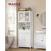 Songmics Sandėliavimo spintelė 60x30x170 cm Balta MDF
