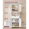 Songmics Sandėliavimo spintelė 60x30x170 cm Balta MDF