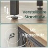 Songmics Spintelė su stumdomomis durimis 70 x 30 x 80 cm