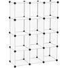 Songmics Sandėliavimo spintelė, 93x31x123 cm, balta
