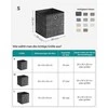 Songmics Dėžutė 26cm rinkinyje 6 juodai margi