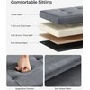 Songmics Saugojimo pufas 110x38x38 cm Pilkas aksomas