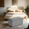 Pufas-daiktadėžė SONGMICS 76x38x38 cm 300 kg
