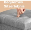 Pufas-daiktadėžė SONGMICS 76x38x38 cm 300 kg