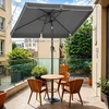 Songmics Stačiakampio formos balkono skėtis 200 x 150 cm, UPF 50+ apsauga nuo saulės
