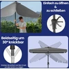 Songmics Stačiakampio formos balkono skėtis 200 x 150 cm, UPF 50+ apsauga nuo saulės