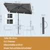 Songmics Lauko skėtis 180 x 125 cm
