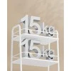 Songmics Trijų lygių vežimėlis su audiniu 43x30x81 cm