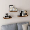 Songmics Vasagle Sieninė lentyna 80 cm medžio išvaizdos vintage
