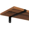Songmics Sieninė lentyna 20 x 60 x 7 cm, apkrova iki 10 kg, senovinio rudo ir matinio juodo spalvų