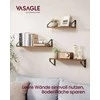 Songmics VASAGLE pramoninio stiliaus sieninės lentynos, 3 vnt. rinkinys