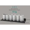 Songmics Sieninės lentynos 3 vnt. 10x40x2,5 cm juodos metalo