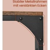 Songmics Sieninė drabužių kabykla su lentyna ir 10 nuimamų kabliukų