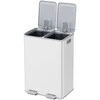 Songmics Šiukšliadėžė 2 x 30 l, 2 skyrių