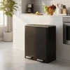 Songmics Šiukšlių dėžė, 2 x 30 litrų, 2 skyriai
