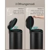 Songmics Šiukšlių dėžė 30L Plienas Juoda