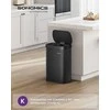 Songmics Automatinė šiukšliadėžė su sensoriumi ir soft-close dangčiu, 50 L