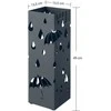 Songmics Skėčių stovas, 15.5x15.5x49 cm, pilka, metalas