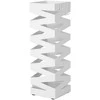 Songmics Skėčių stovas, 15,5x15,5x49 cm, balta