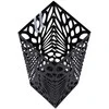 Songmics Skėčių stovas 15,5x15,5x49 cm Juodas metalas